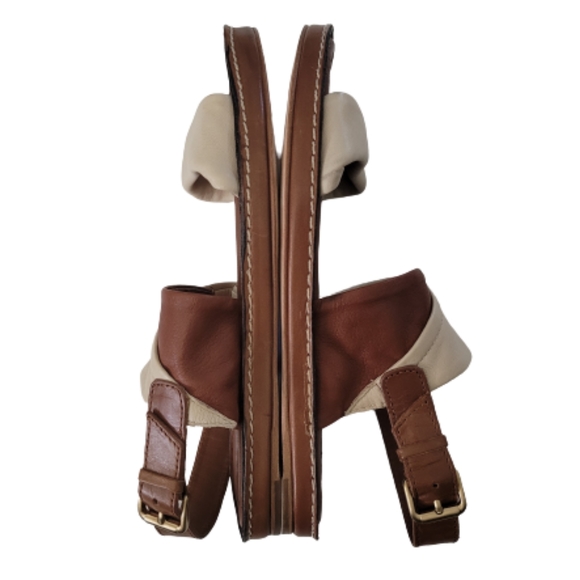 Johnston & Murphy Brown/Tan Twisted Leather Sandal - Picture 3 of 10